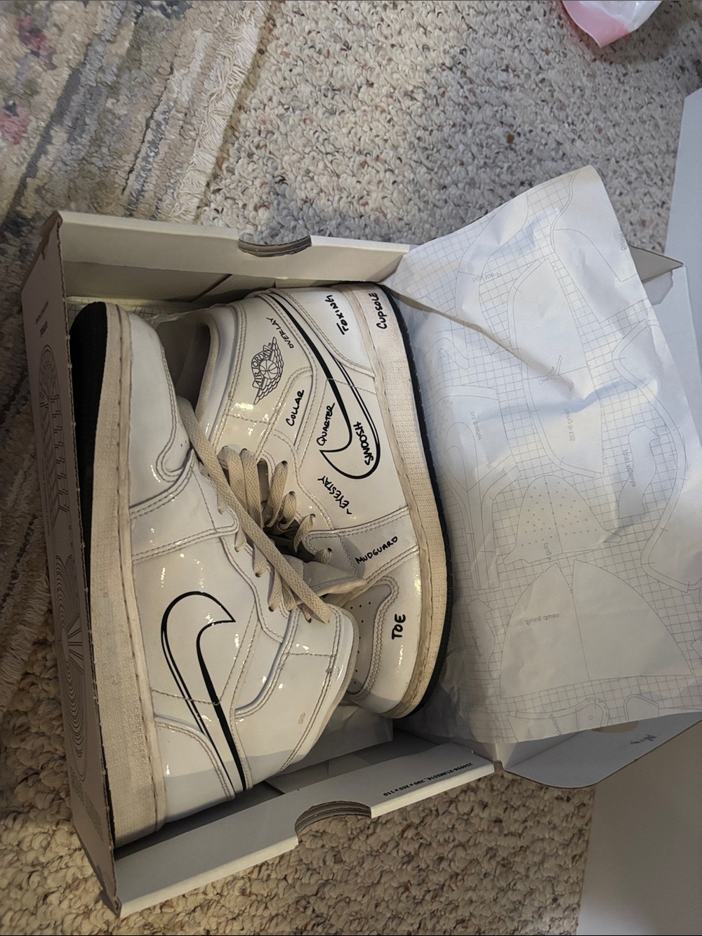 mens air jordan 1 mid ss (GS)